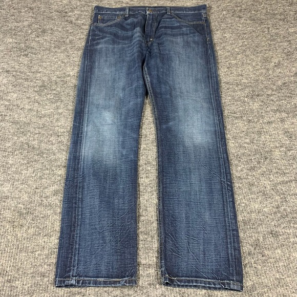 Levi's Other - Levis 513 Slim Straight Jeans Mens 36x32 Blue Dark Wash Denim Casual Classic